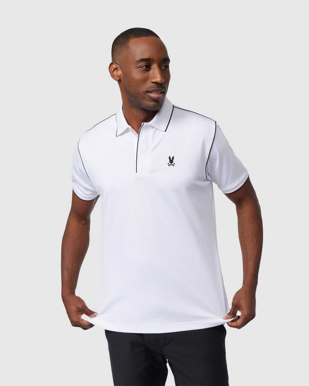 Polos Psycho Bunny Perinton Sport Polo Blanche Homme | NZO-54531280